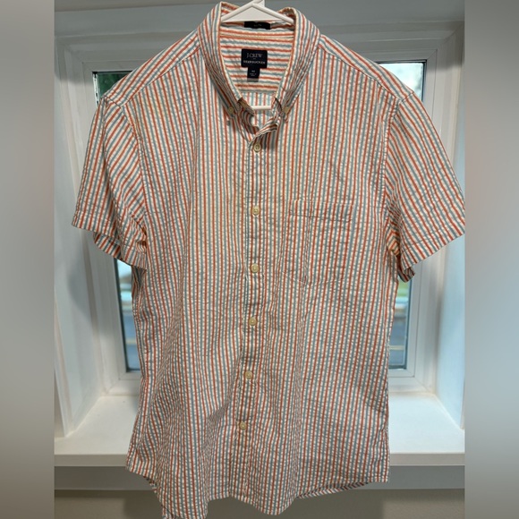J. Crew Other - J. Crew Men's Striped Seersucker Shirt